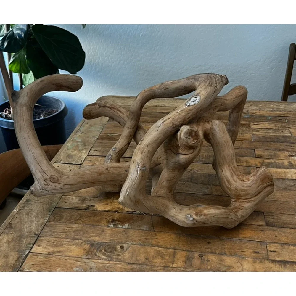 Large Organic Free Form Wood Sculpture Natural 21